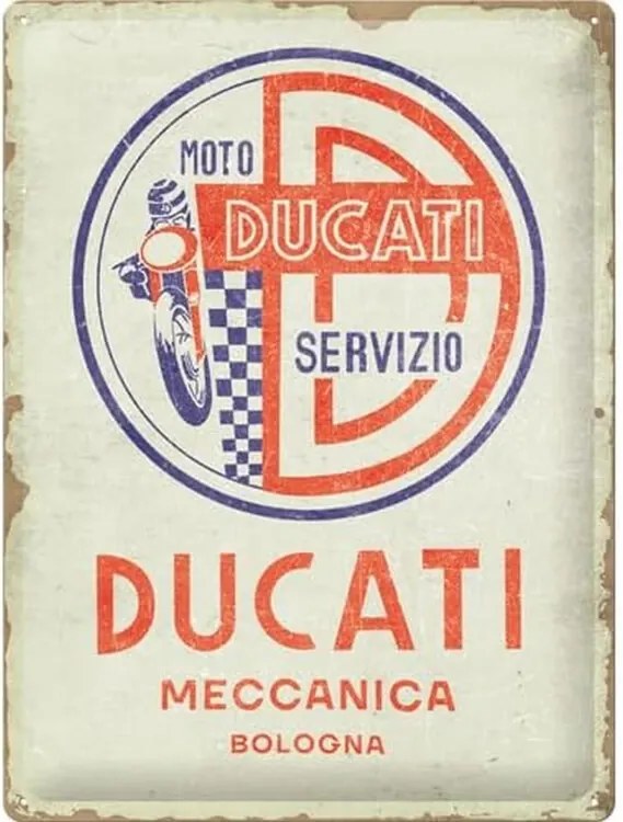 Fém tábla Ducati - Moto Servizio Meccanica