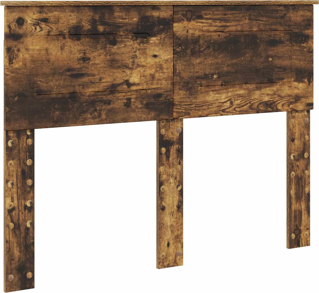 vidaXL Fejtámla Füstölt tölgy 120 cm Faanyag