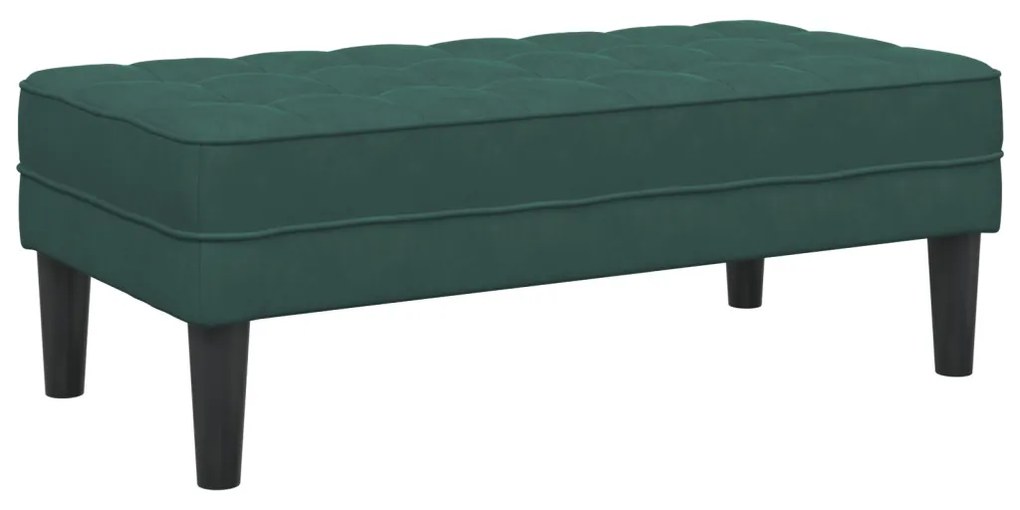 Pad zöld 113x57x39 cm bársonyból