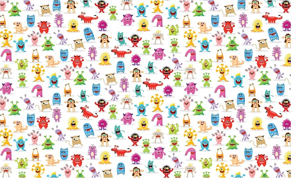 Fotótapéta Szörnyek a gyerekszobába Fantázia és öröm 416x290 +ragasztó