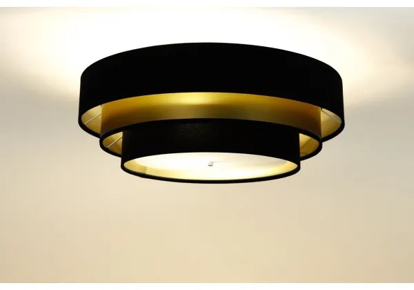 TRINITI mennyezeti lámpa 2xE27/60W/230V fekete/arany