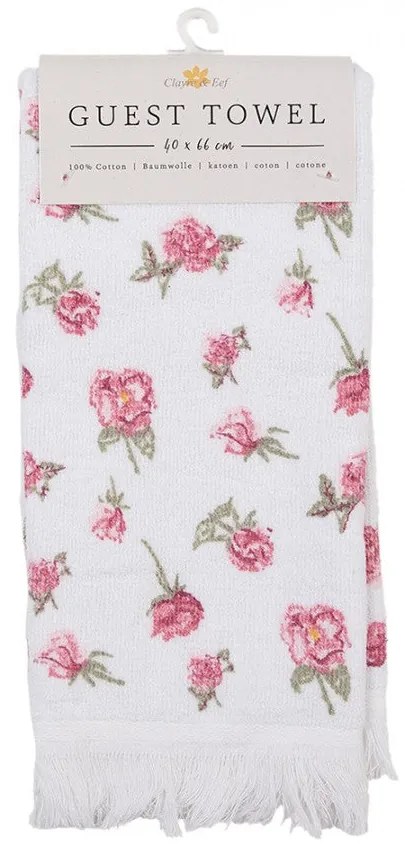 Konyhai pamut kéztörlő rózsás