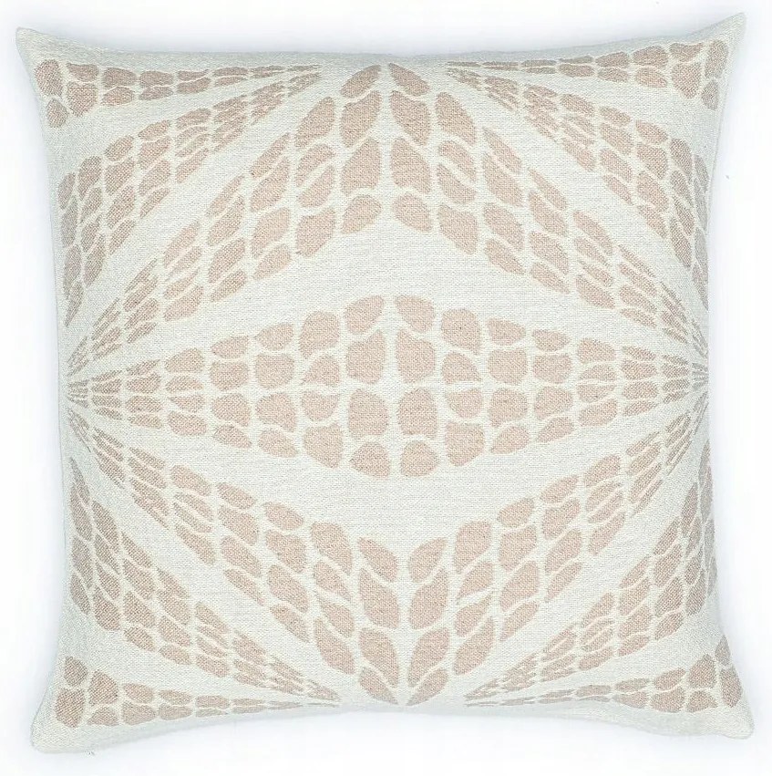 Akril pamut párnahuzat 50x50 Geometrikus liliom bézs