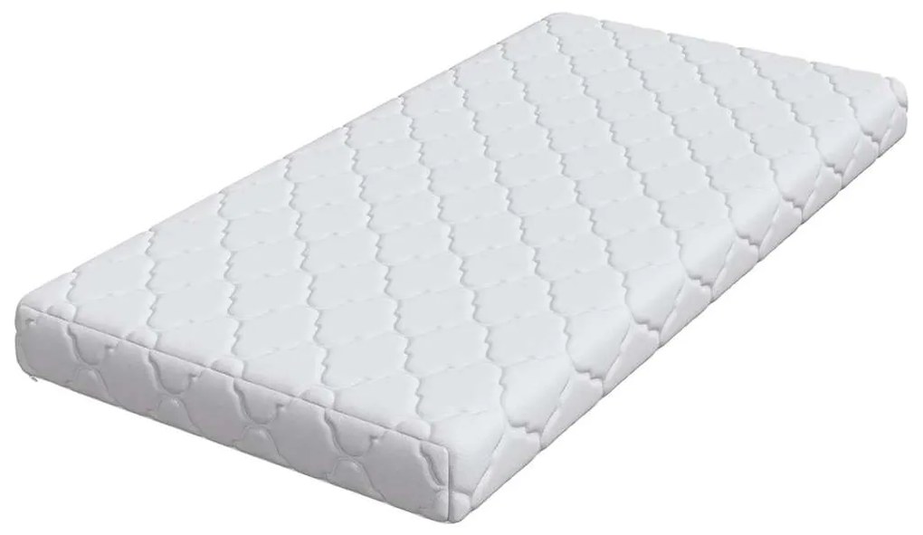 Matrac Kókuszréteggel Fehér 120 x 60 cm PU hab