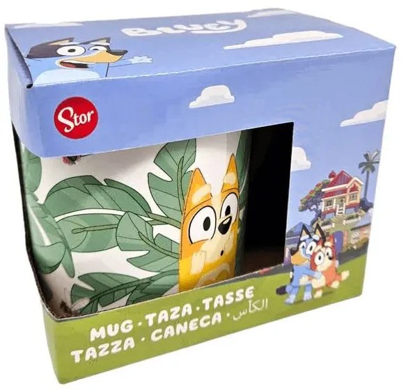 Bluey Leaves porcelán bögre 235 ml (8 oz) Díszdobozban