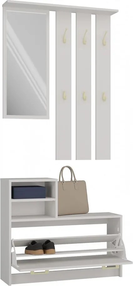 GAR előszobafal, 85x180x24 cm, kasmír