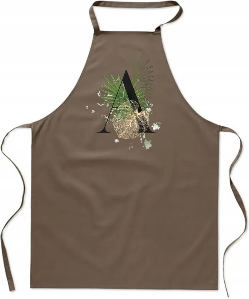 Konyhai Kötény Bézs A Betűvel A név Amelia Ania Alan Adam Ala FA_388_b