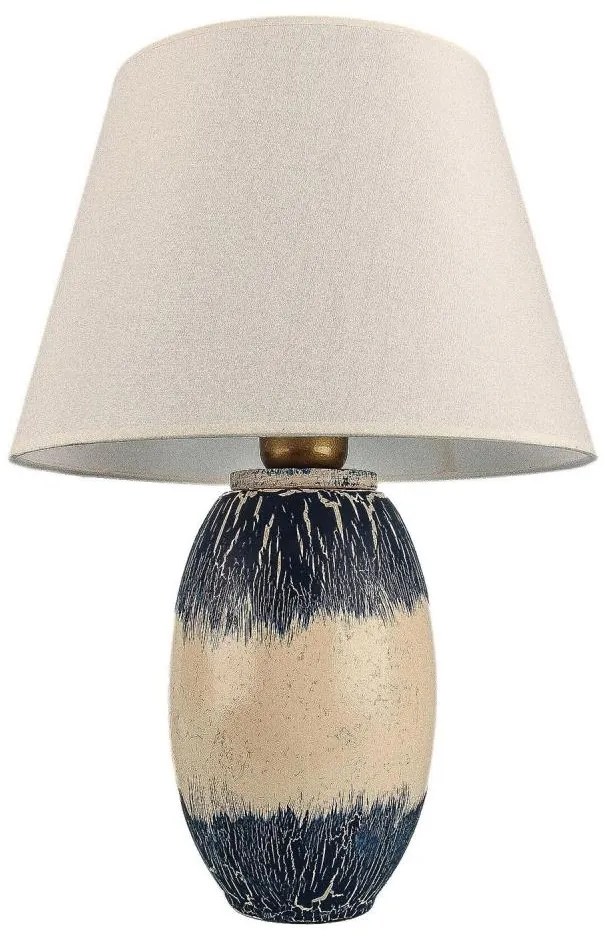 RAMZES asztali lámpa 1xE27/40W/230V bézs/kék