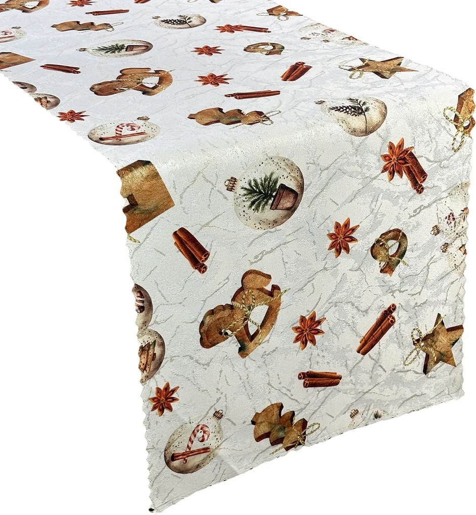 Foltálló Futópad Karácsony Bézs Arany 40x120 cm