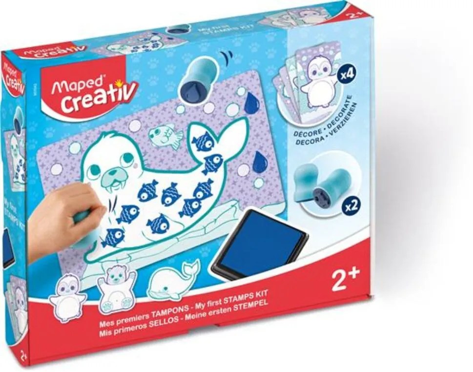 Kreatív készségfejlesztő készlet, MAPED CREATIV, Early age, nyomdavilág (IMAC907042)