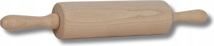 Fa tésztahenger 38 cm természetes bükkfa, lengyel termék