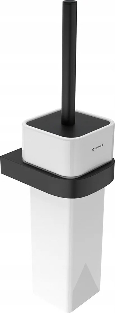 Nimco Nikau fekete WC-kefe rozsdamentes acélból, szabadalmaztatott kivitelben, Nkc 30094K-90_