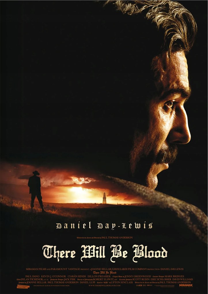 Poszter There Will Be Blood Film Amíg vér nem folyik Daniel Day-Lewis