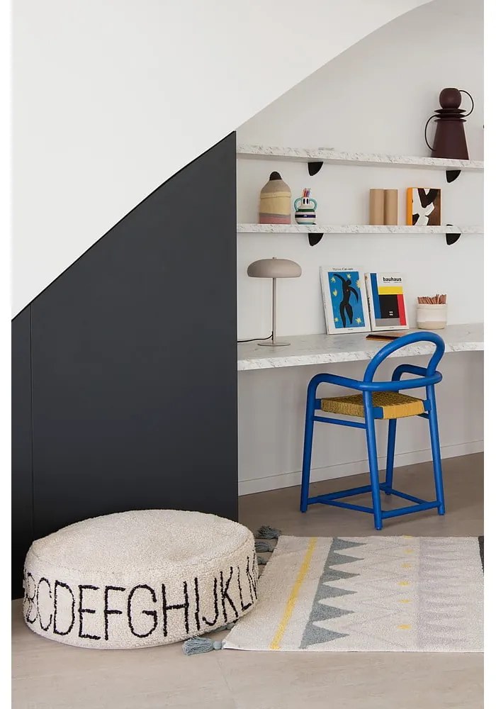 Krémszínű gyerek babzsákfotel ABC – Lorena Canals