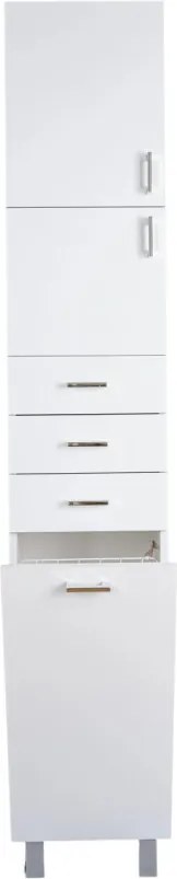 Viva STYLE fürdőszobai ÁLLÓSZEKRÉNY 192 magas szennyestartós - BALOS - 35 x 28 x 192 cm