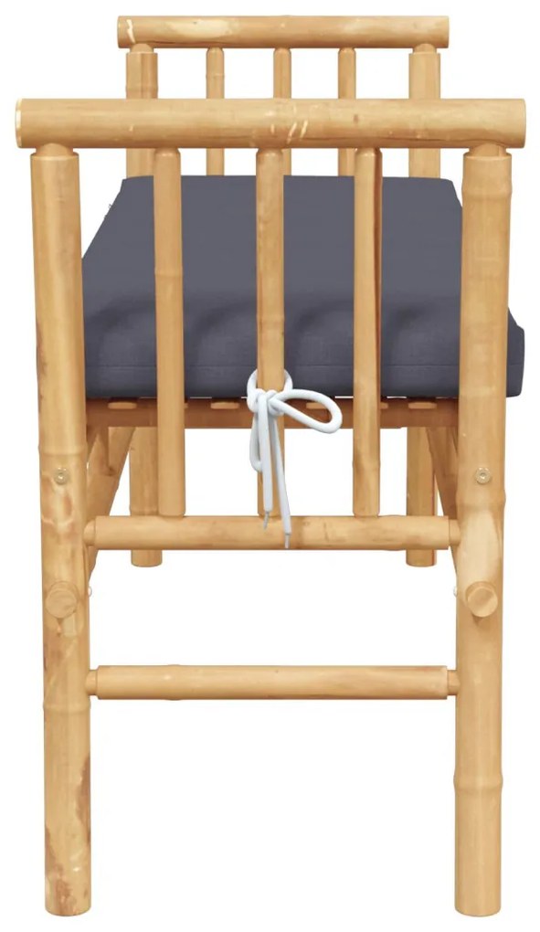 Kerti pad párnával, 110 cm Bambusz