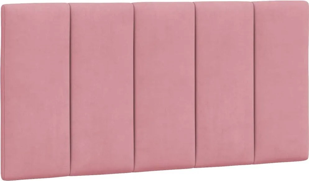 rózsaszín bársony fejtámla párna Hanko 100 cm