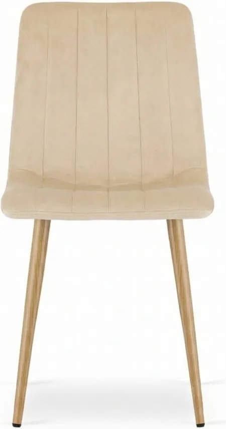 Krém bársony szék LAVA BUTTER CREAM