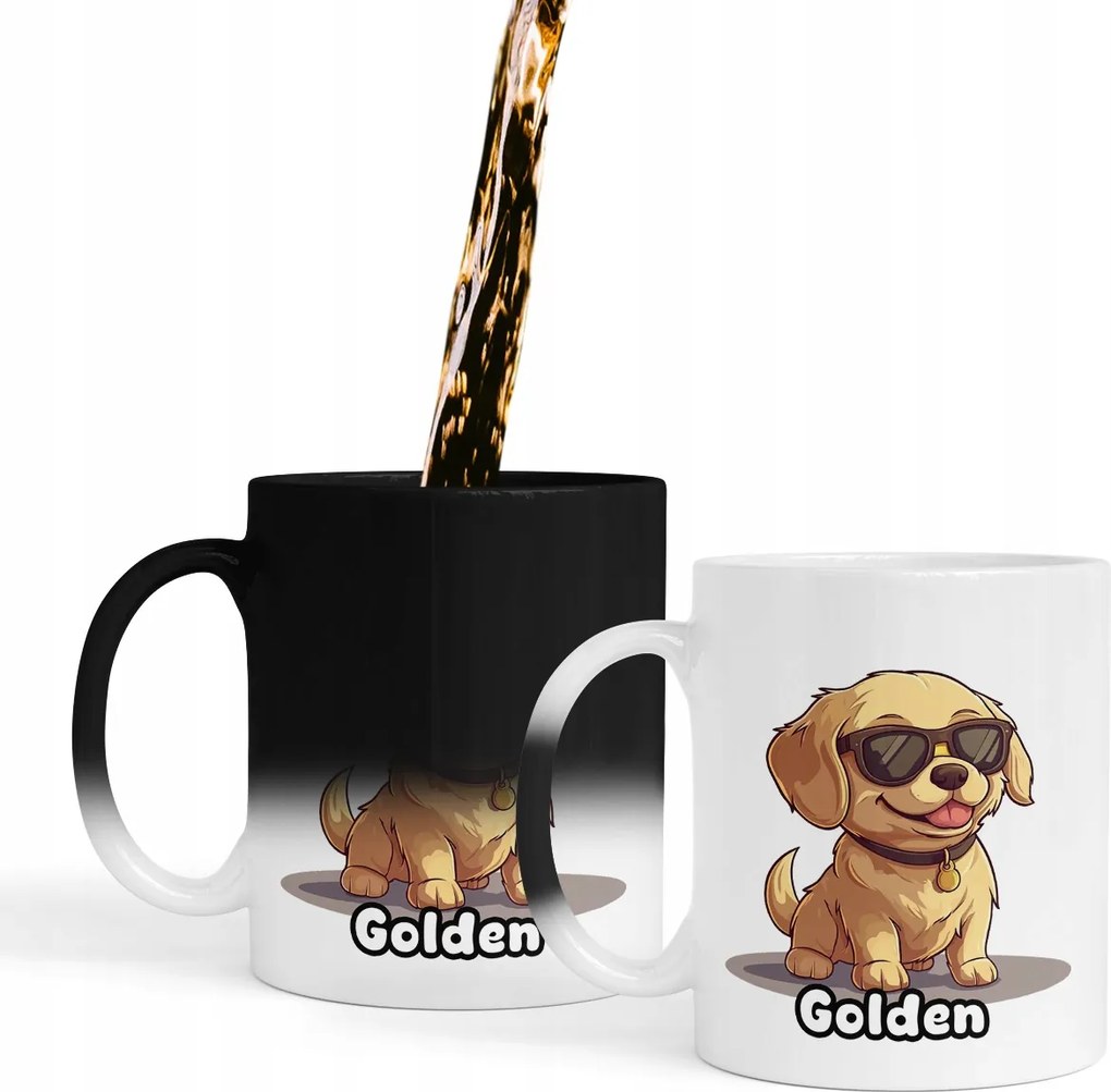 Bögre Mágikus Állat Aranyos Kutyus Szemüveg Név Ajándék