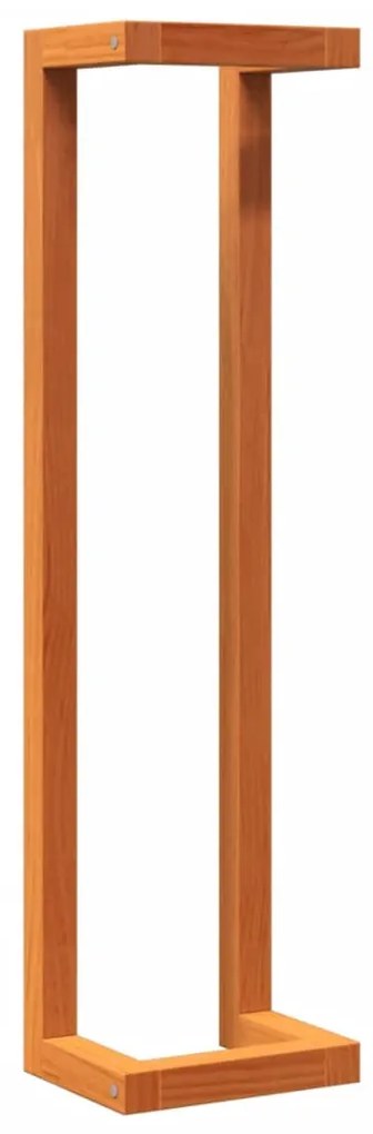 viaszbarna tömör fenyőfa törülközőtartó 23 x 18 x 90 cm