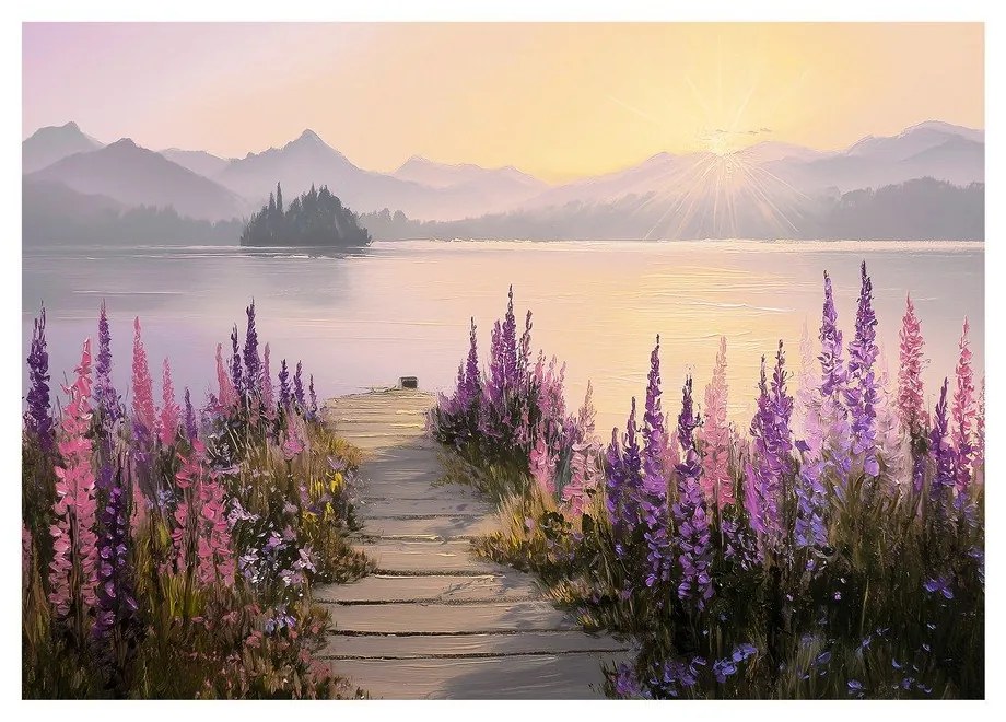 Kép 113x85 cm Lupine Shore – Styler