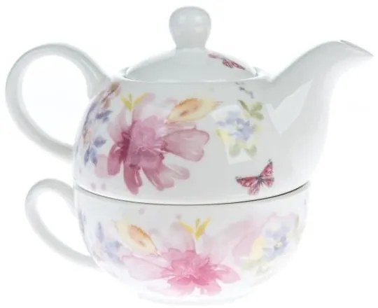 Fehér porcelán teázó szett – Dakls