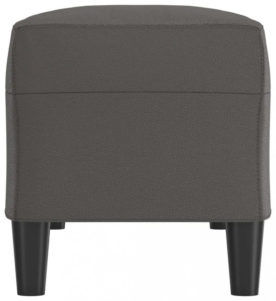 vidaXL szürke műbőr pad 100 x 35 x 41 cm