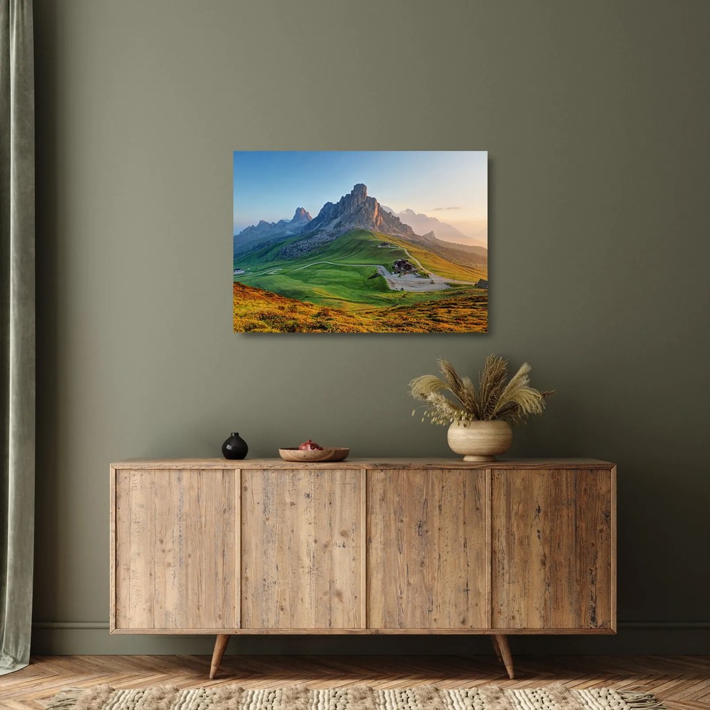 Üveg kép - Dolomitok (70x50 cm)