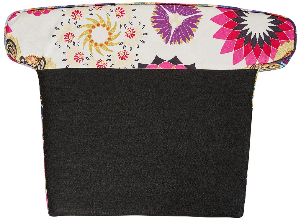 Kék kárpitozott patchwork fotel MOLDE Beliani