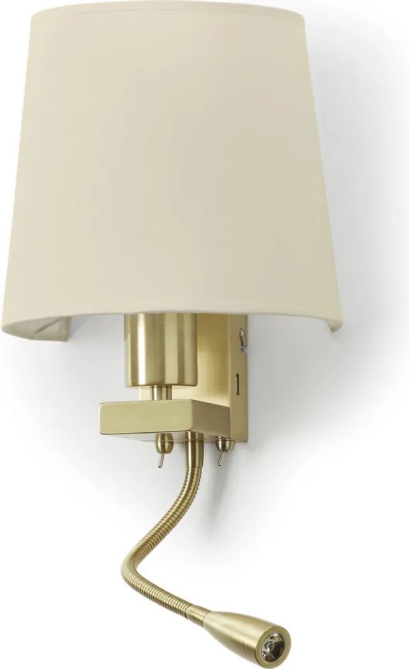 Novolux FIRENZE 507A-Y05X1B-46 Fali lámpa 2x60W, 3W/E27, LED 240LM IP20