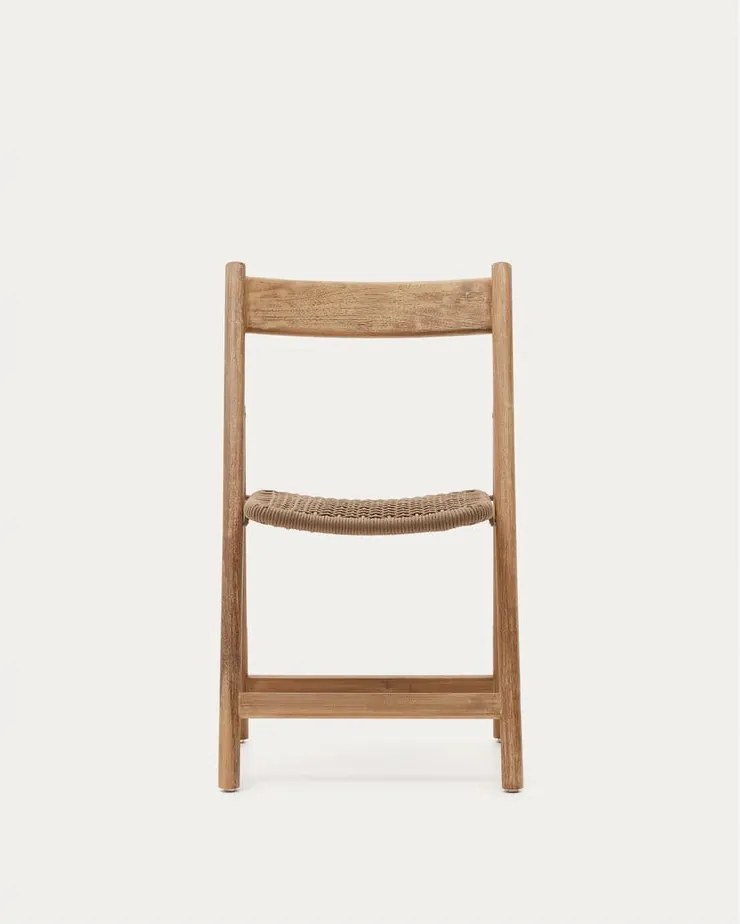 Barna-natúr színű tömörfa kerti szék Dandara – Kave Home