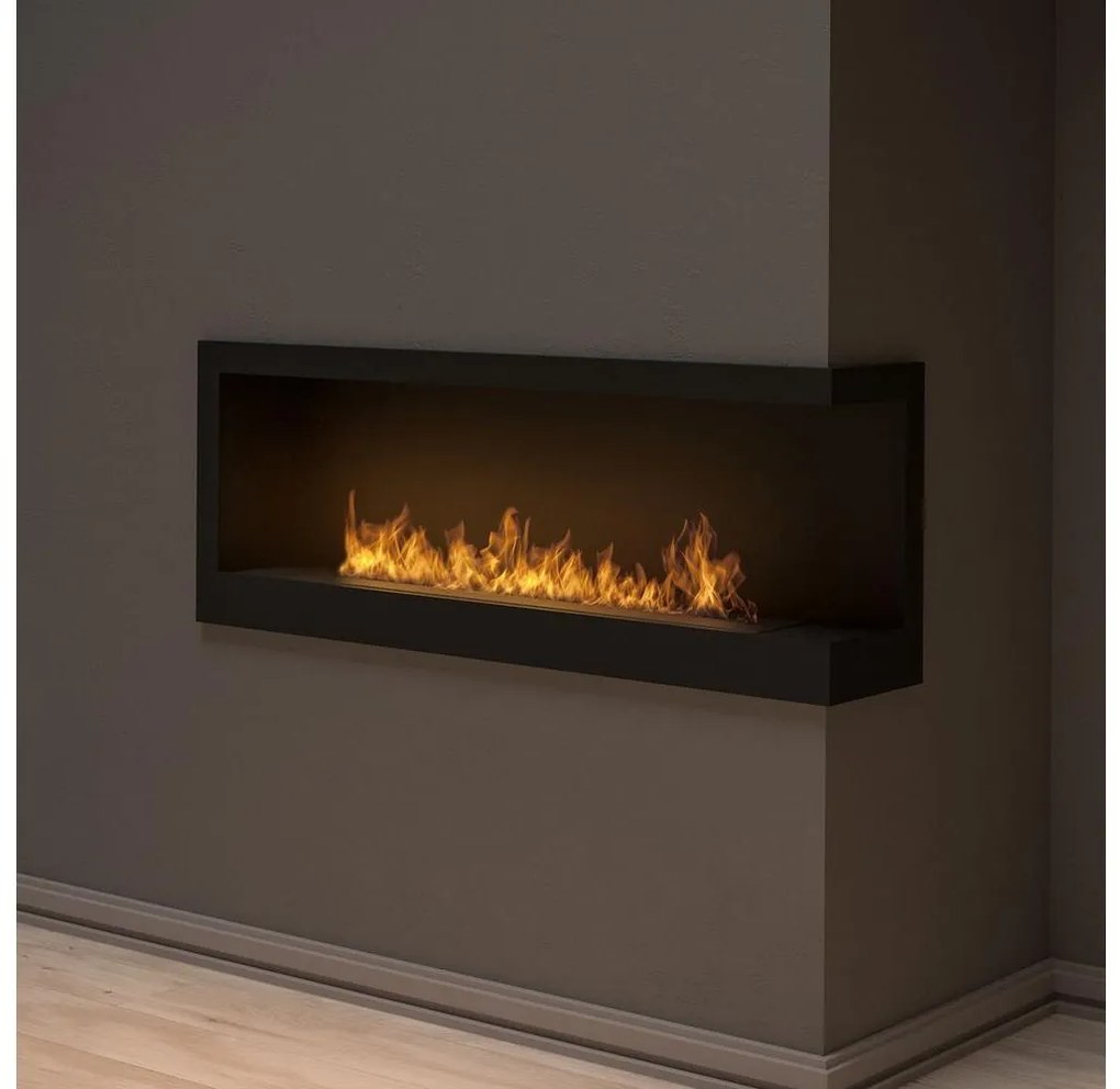 InFire - Sarok BIO kandalló 45x120 cm 3kW fekete