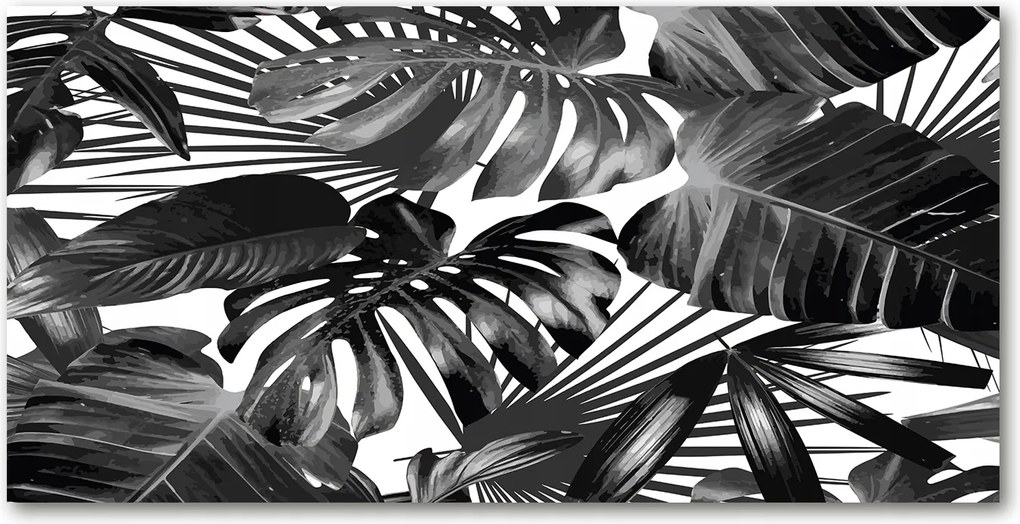 Fotó üvegkép Trópusi levelek 140x70