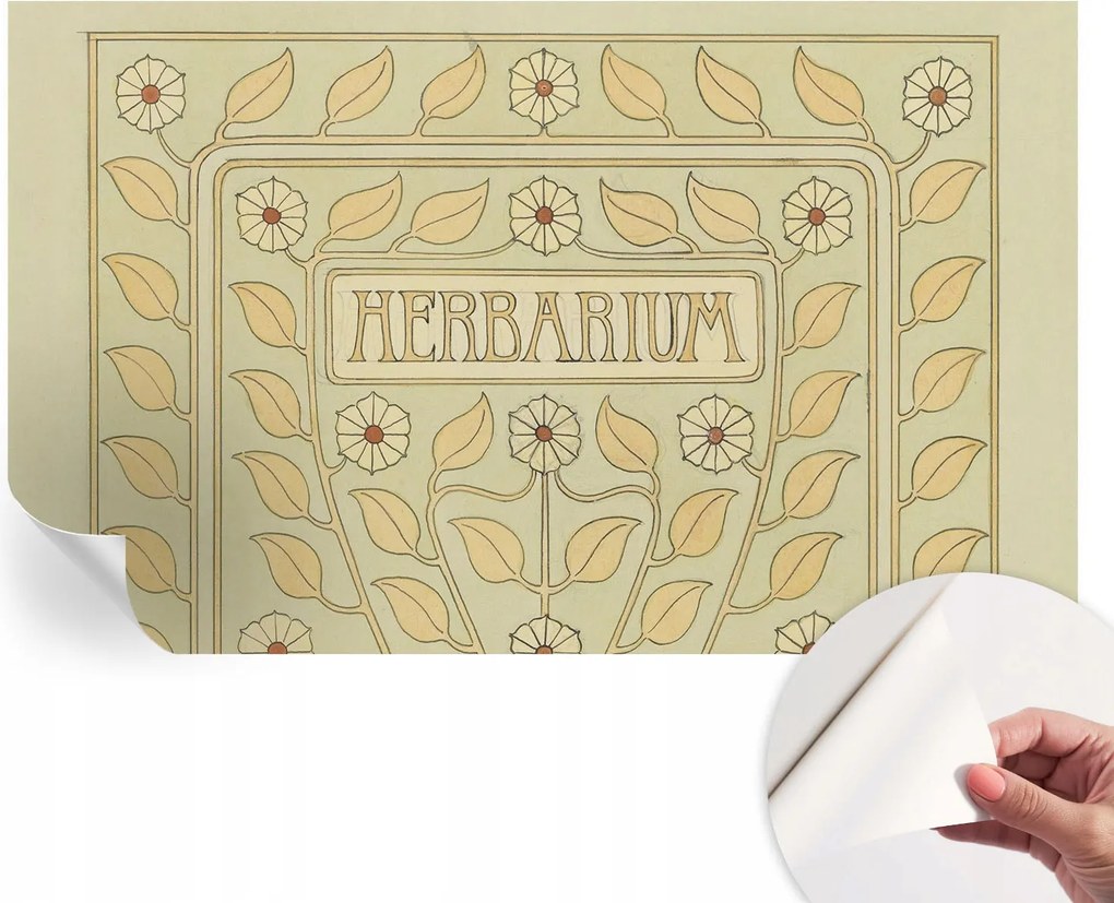 Divatos öntapadós tapéta Fali furnér Növényi dísz 416x254 cm