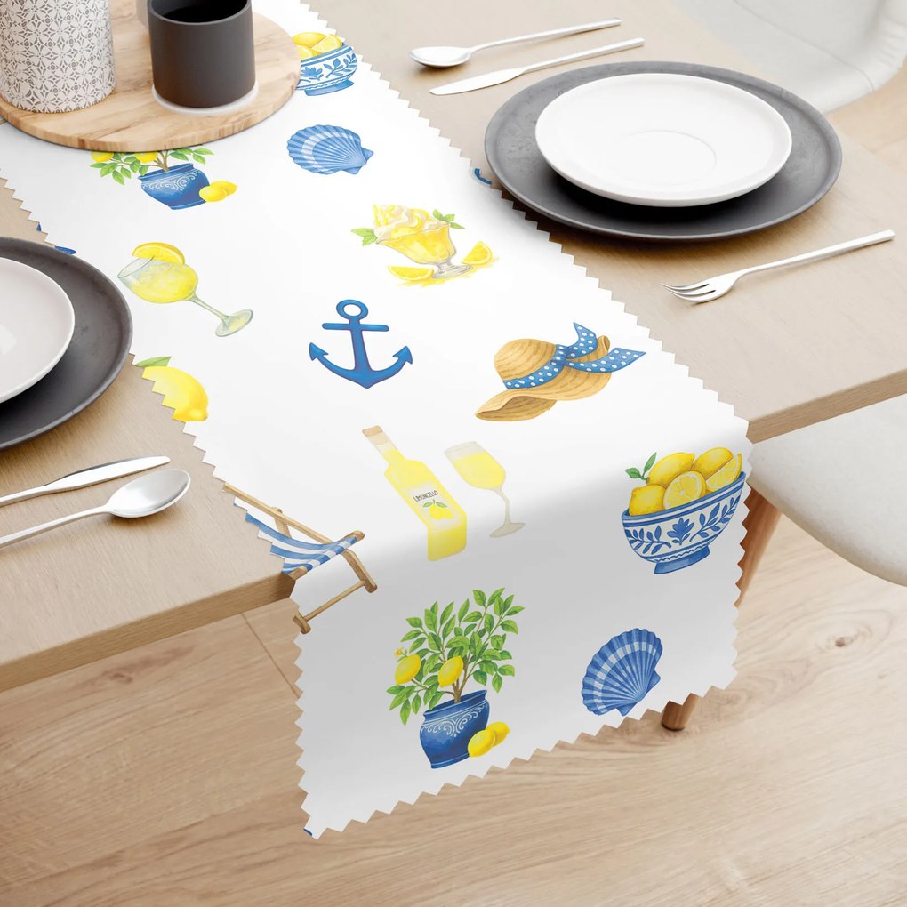 Goldea viaszosvászon asztali futó - olasz nyár 35x120 cm