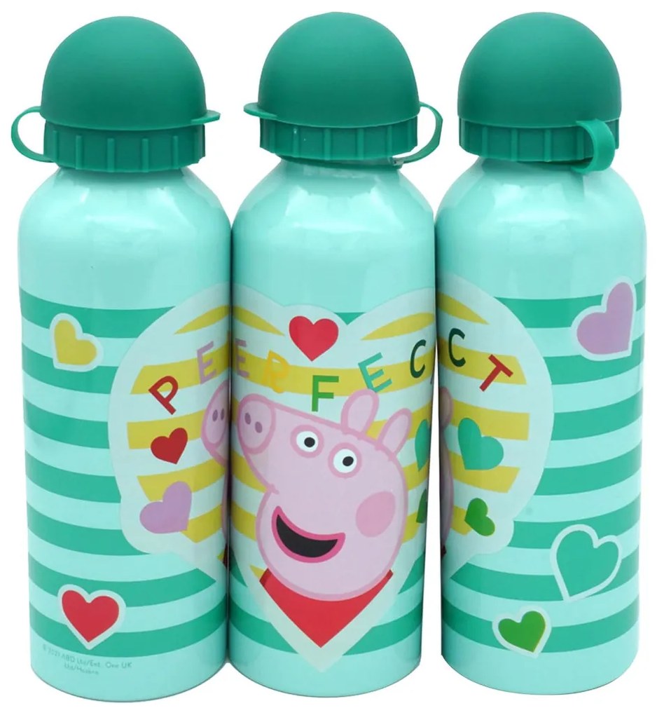 Peppa malac alumínium kulacs zöld 500ml