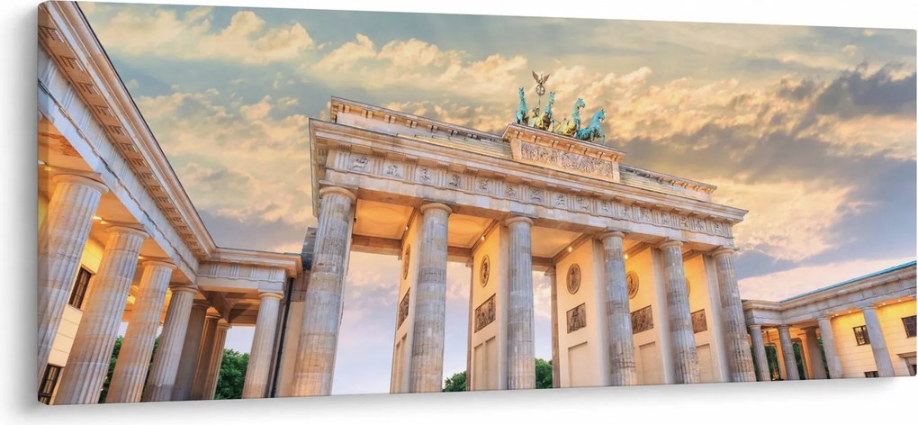 Kép - Brandenburgi kapu, Berlin, Németország (120x50 cm)