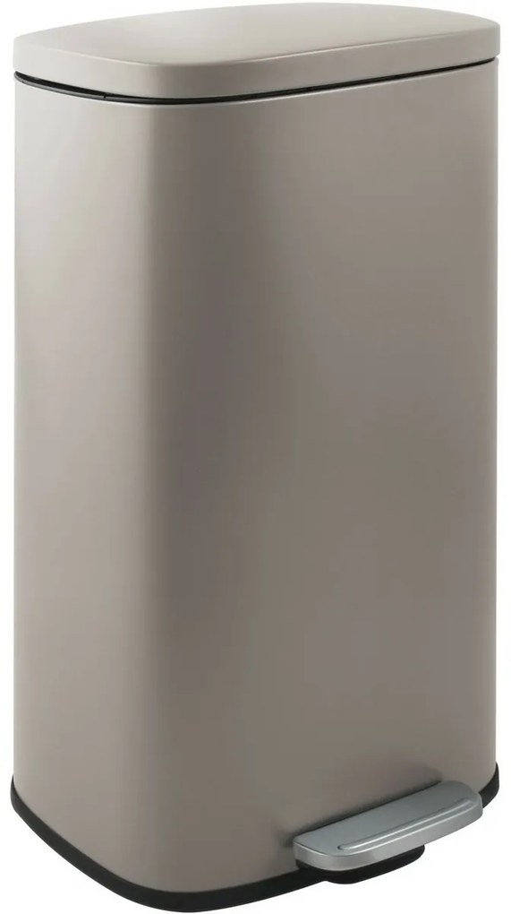 Spirella Soft-close Akira pedálos hulladékgyűjtő  50 l, matt szürkésbarna, 50 l