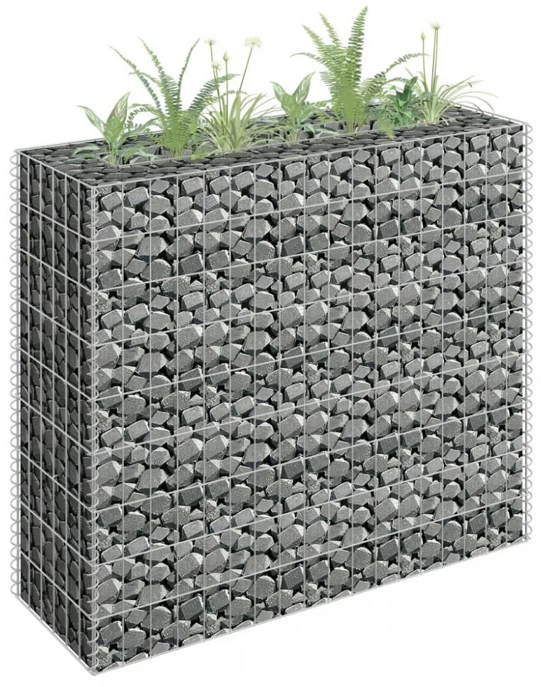 horganyzott acél gabion magaságyás 90 x 30 x 90 cm