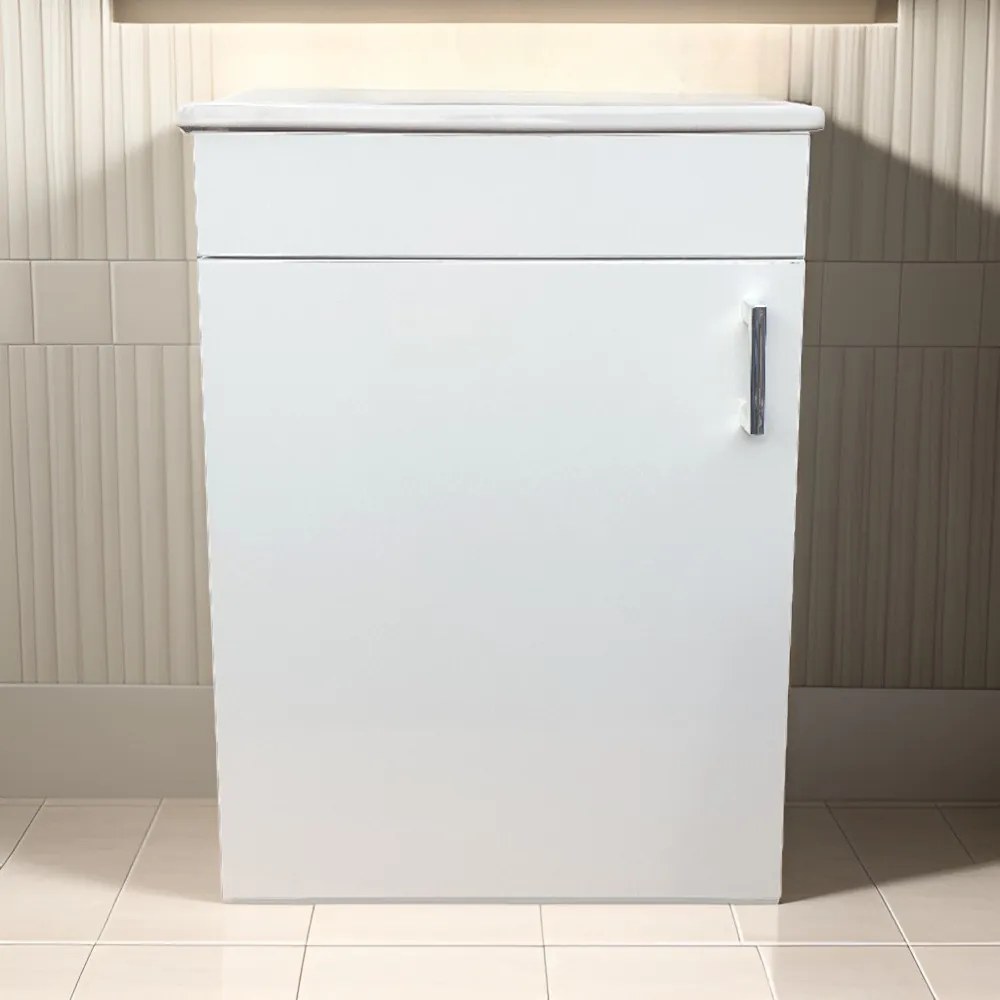 VivaStyle NIKA - fali függesztett - fürdőszobabútor CeraStyle 71100 porcelán mosdóval 42 x 24 cm