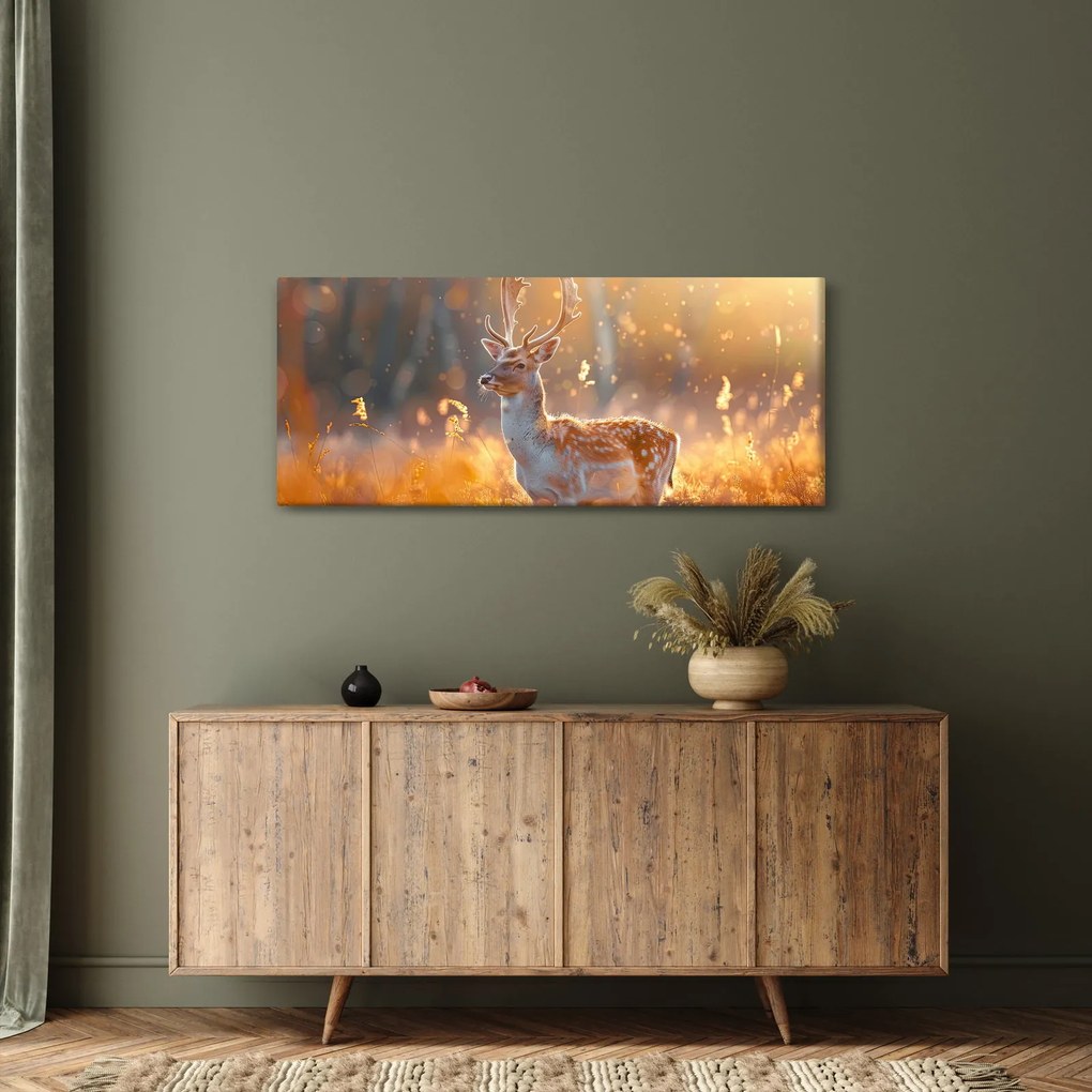 Kép - Szarvas a mezőn (120x50 cm)