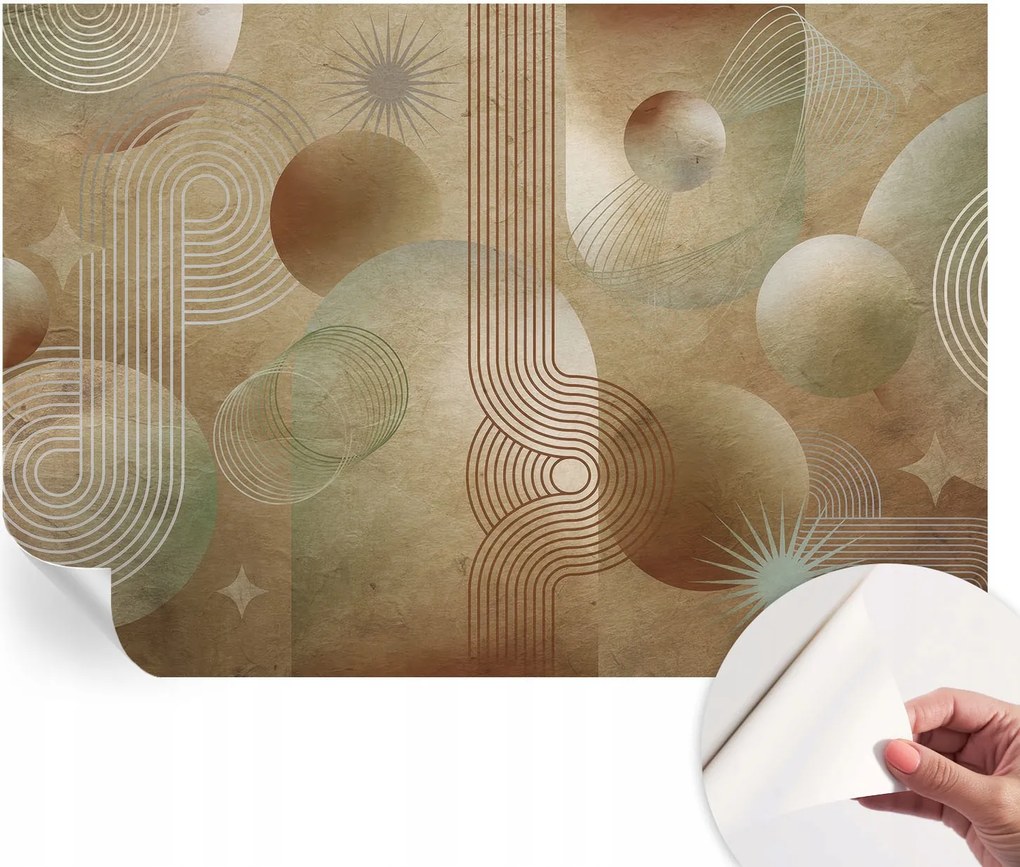 Fali fotótapéta előszoba konyhába Geometrikus minta 152x104 cm