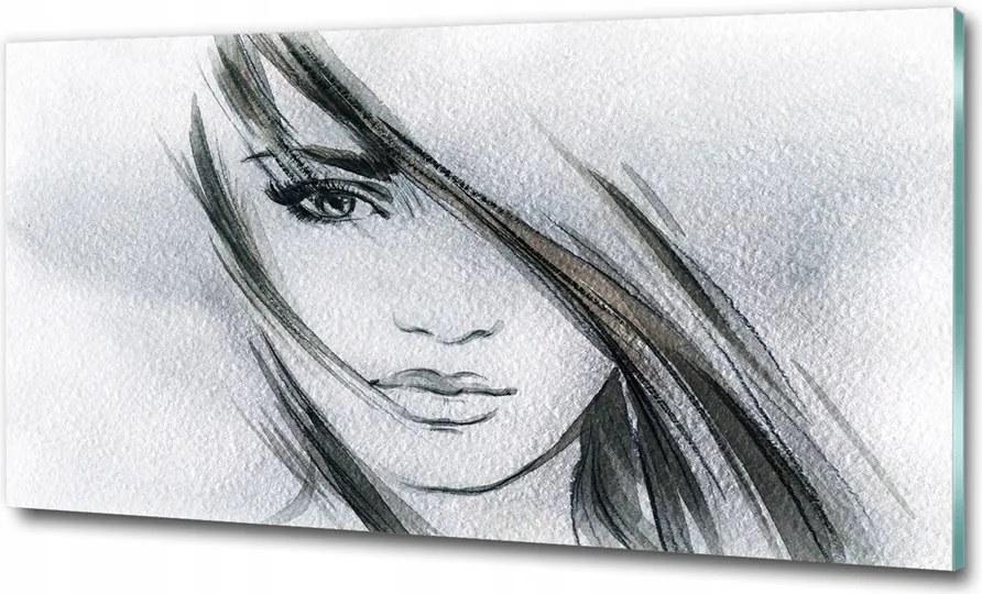 Fotótapéta üveg falra Női portré 100x70