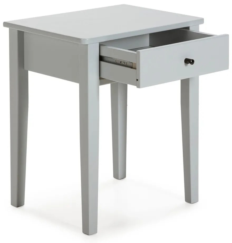 Világosszürke borovi fenyő éjjeliszekrény Bart – Marckeric