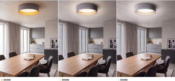 BRILAGI - LED mennyezeti lámpatest VELVET VARI LED/24W/230V CCT átm. 45 cm szürke/arany