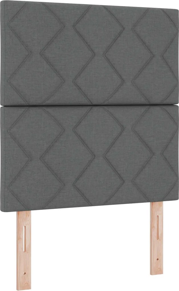 vidaXL Fejtámla fejtámlával Szürke 80 cm szövet