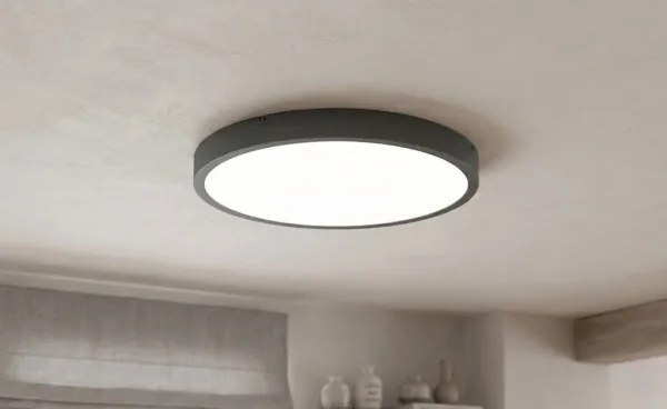 BRILAGI - LED fürdőszobai mennyezeti lámpatest érzékelővel ZENNA LED/24W/230V Ø 35 cm IP44 antracit
