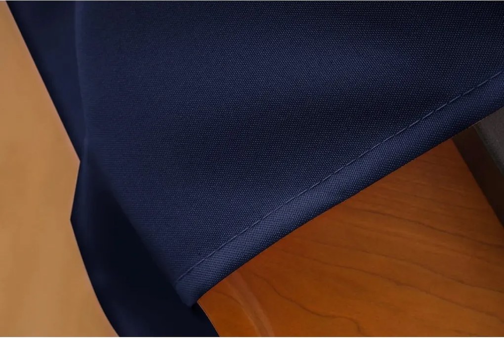 Sötétkék OXFORD függöny 140x250 cm Felfüggesztés: Hullámos sínszalag