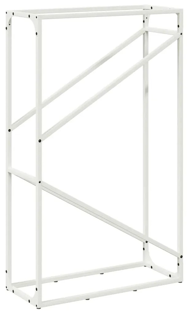 fehér hidegen hengerelt acél tűzifatároló 60x25x100 cm