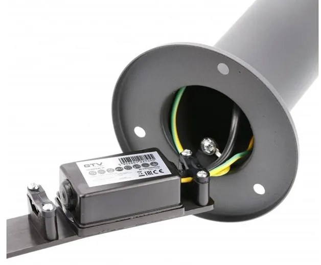 Lámpa Kerti lámpatest KERTA-P 50, E27, MAX.12W, IP44, AC220-240V, 50-60Hz, pole, grafit